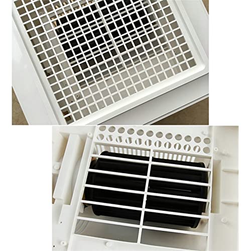 Ventilador de ventilación para baño de techo, ventilador extractor silencioso con panel de rejilla grande 30×30CM miniatura 2