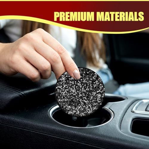 2PCS Portavasos para Carro con Diamantes, 2.82 in miniatura 4
