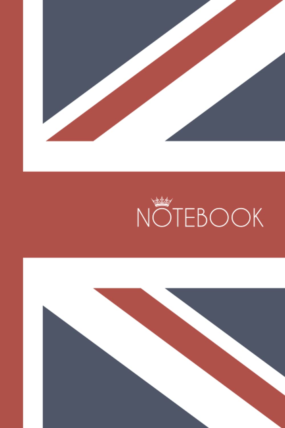 British Union Jack Notebook 6x9: 120 Pages - Soft Matte Cover