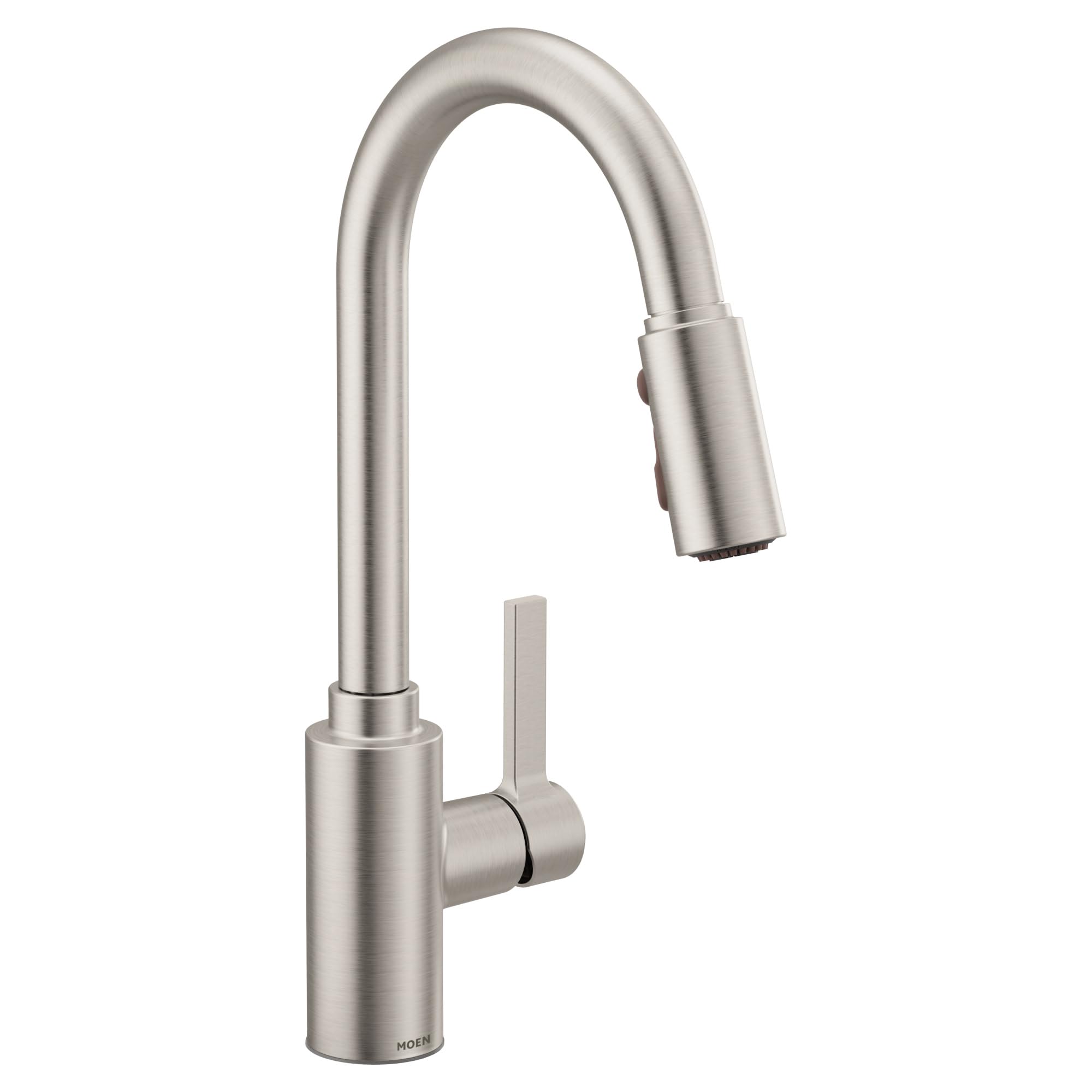 Haelyn Stainless Kitchen Faucet Featuring Pulldown Sprayer with Power Boost for a Faster Clean, Modern Kitchen Faucet, Single-Handle Easy Installation, Spot Resist Finish, 87627SRS