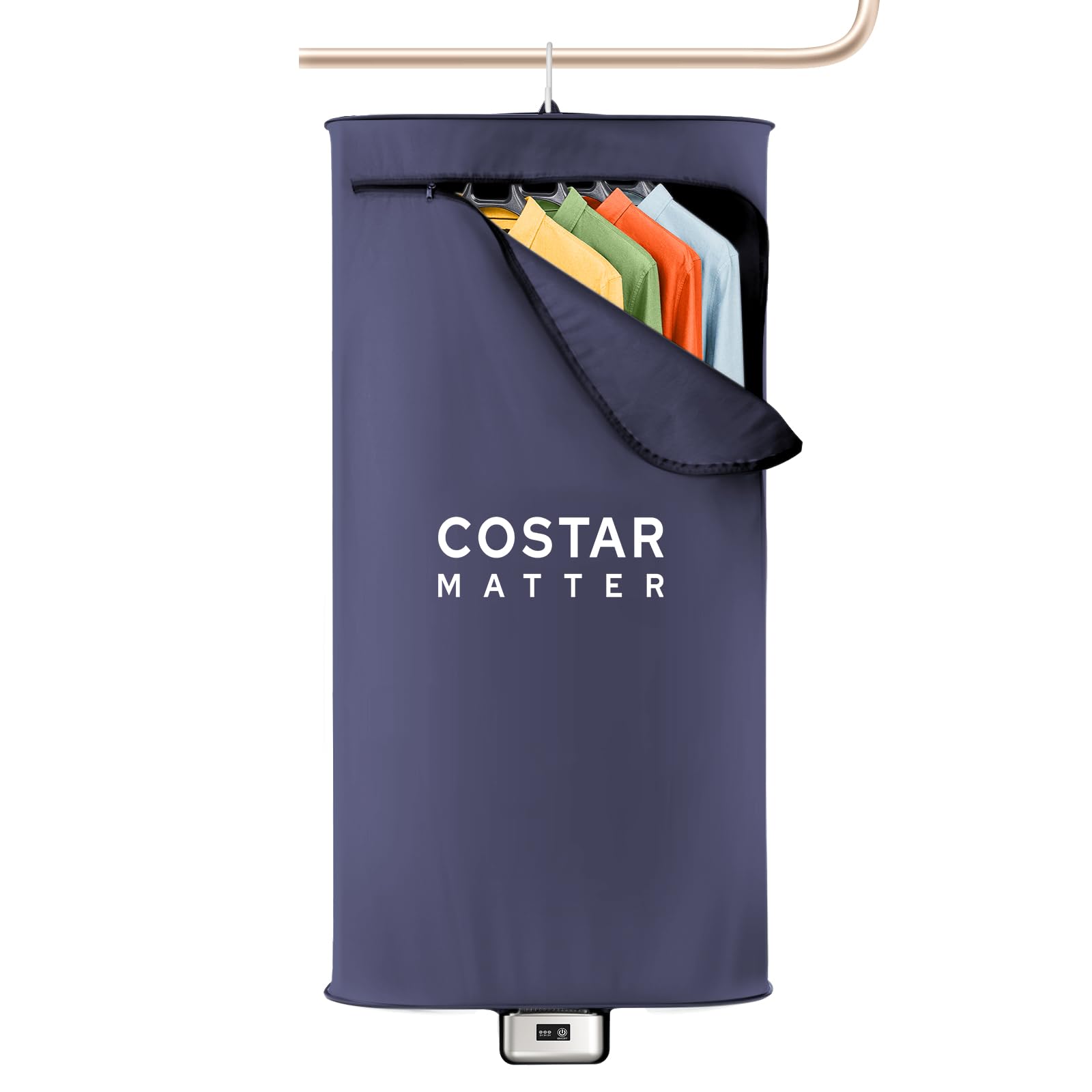 CostarMatter Clothes Warmer, Mini Portable Heater with PTC Heating & Intelligent Timer, Hangable & Foldable Warmer for Clothes/Underwear/Baby Clothes,...