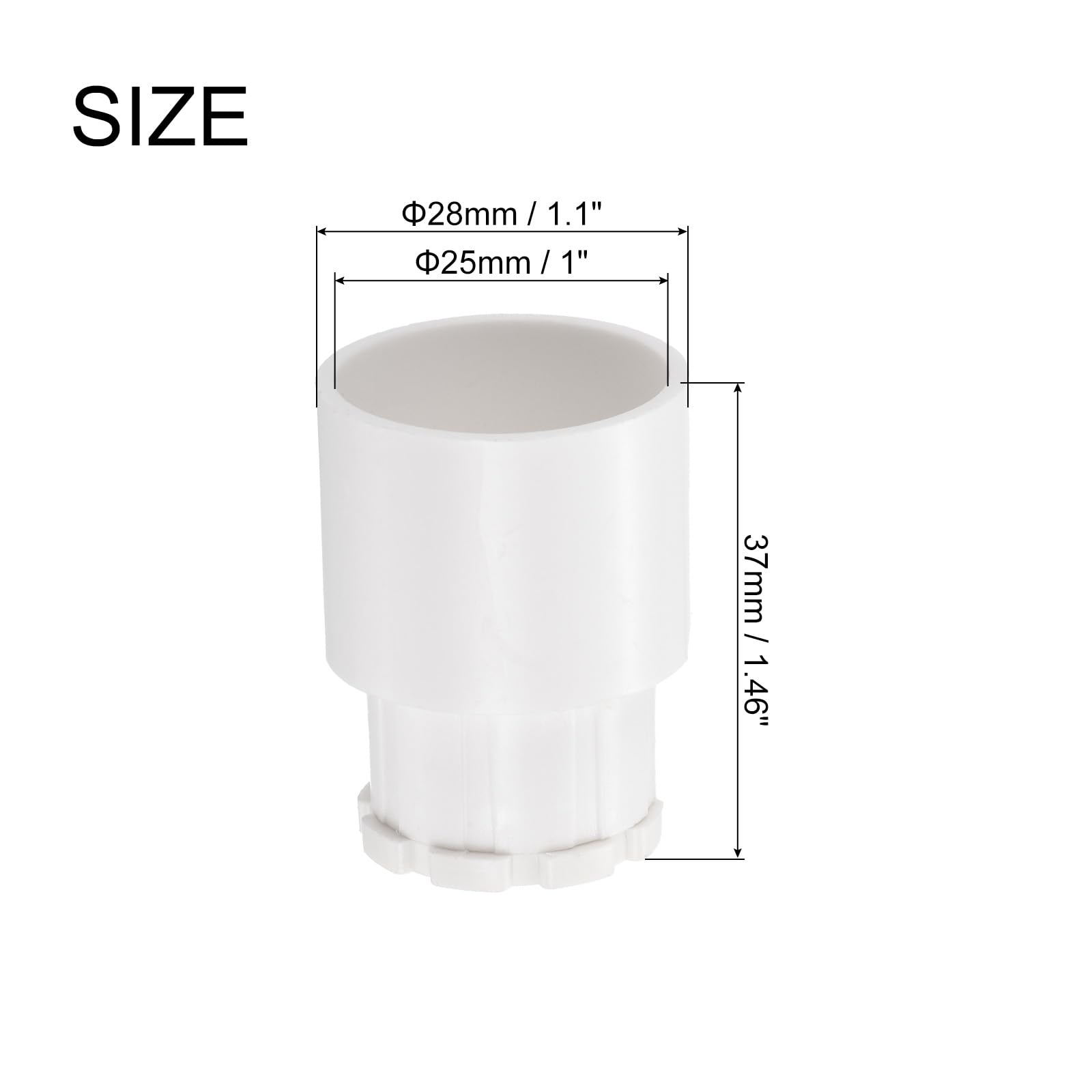 QUARKZMAN Adattatore Condotto Maschio Dado Bloccaggio Pvc Morsetti per Tubi Guarnizione 20 mm Collegamento per Raccordo Adattatore Scatola per Condotto Gestione Cavi Progetto Fai da Te 10pz