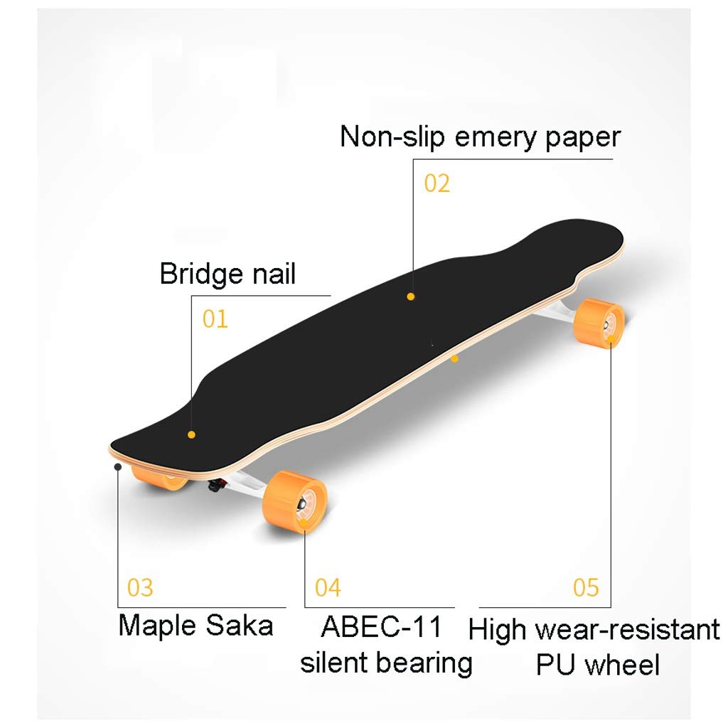 Amazon.co.jp: 47インチプロスケートボードスケボー初心者完全標準の