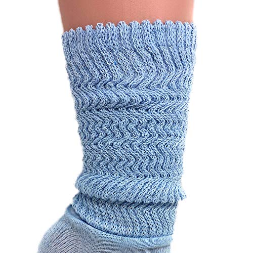 Cotton Lightweight Slouch Socks for Women Extra Thin Socks Size 9 to 113
