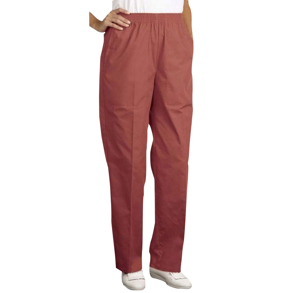 Averill's Sharper Uniforms Unisex Spa Pant Elastic Waist Large Sangria