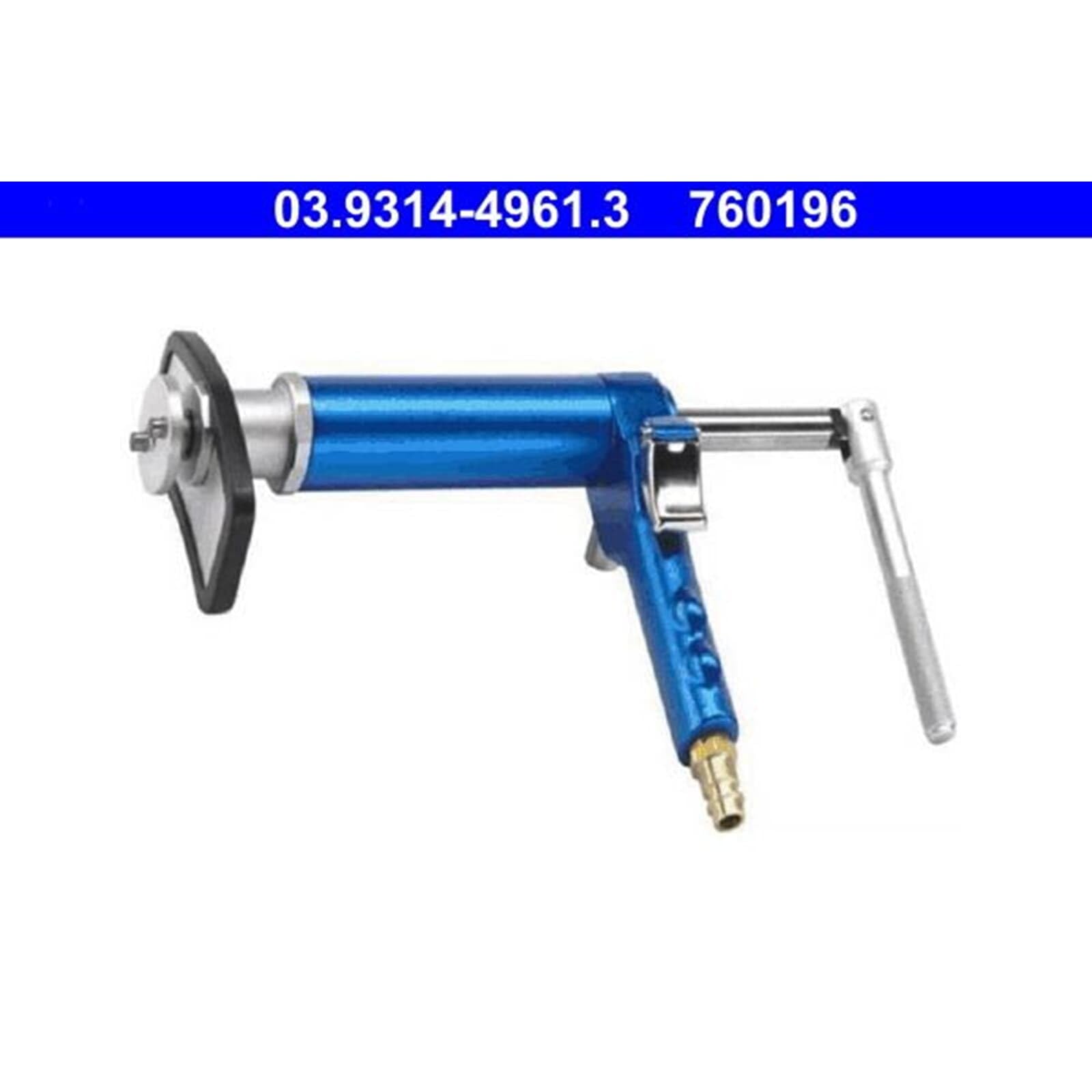ATE 03.9314-4960.3 Kit herramientas giro/retroceso émbolo pinza de freno con adaptador neumático