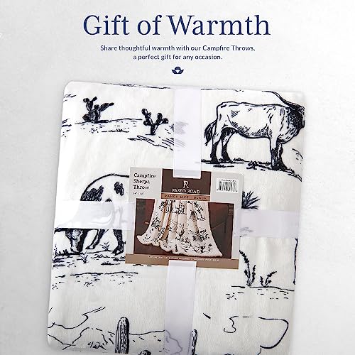 Image of Paseo Road Indigo Hill by HiEnd Accents Ranch Life 54x68 Throw Blanket