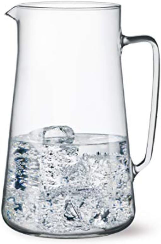 Simax Large Glass Pitcher With Spout, 2.5 Quart (80 Ounce) Borosilicate Glass Iced Tea Pitchers with Handle, Angled Cylinder Design, Glass Water Pitcher - Image 7