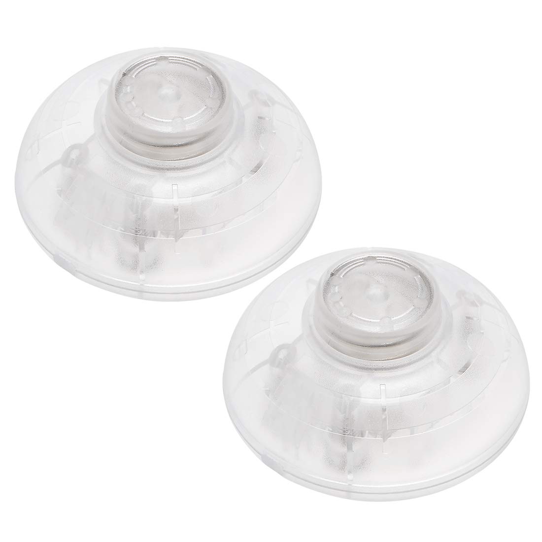 ERNZI Interruptor de botón de Pedal en línea, lámpara Redonda Transparente, iluminación, Control de pie, Interruptor de pie de Encendido/Apagado, 2 Piezas