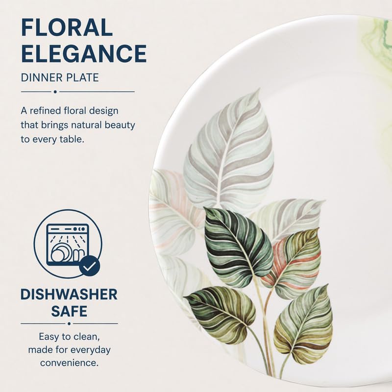 Image of Golden Fish Melamine Dinner Plates Set of 6 for Serving - Full Size, Curved, Vintage Design, Break Resistant for Home, Kitchen, Restaurant, Party (11 inch)