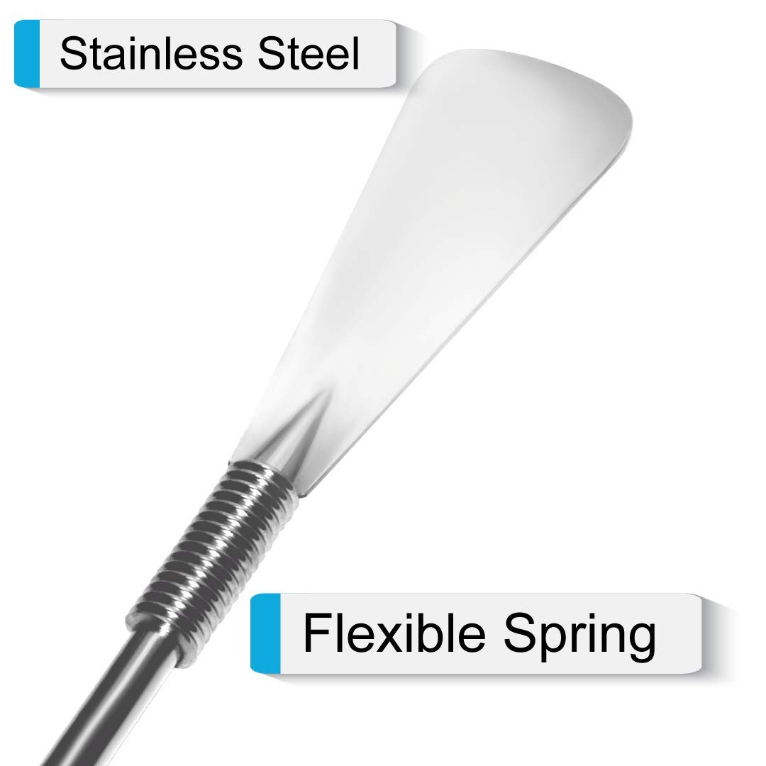 Rehabilitation Advantage Metal Spring-loaded Shoehorn, 24