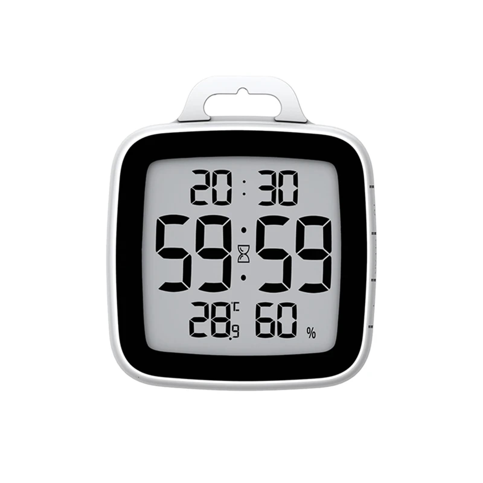 LNNXSZ Bathroom Clock Digital Bathroom Wall Clock Temperature Humidity Meter Countdown Time Flip Shower Clocks