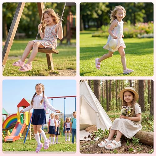 Image of Stelle Toddler Girls Sandals Adjustable Buckle Open Toe Sandal
