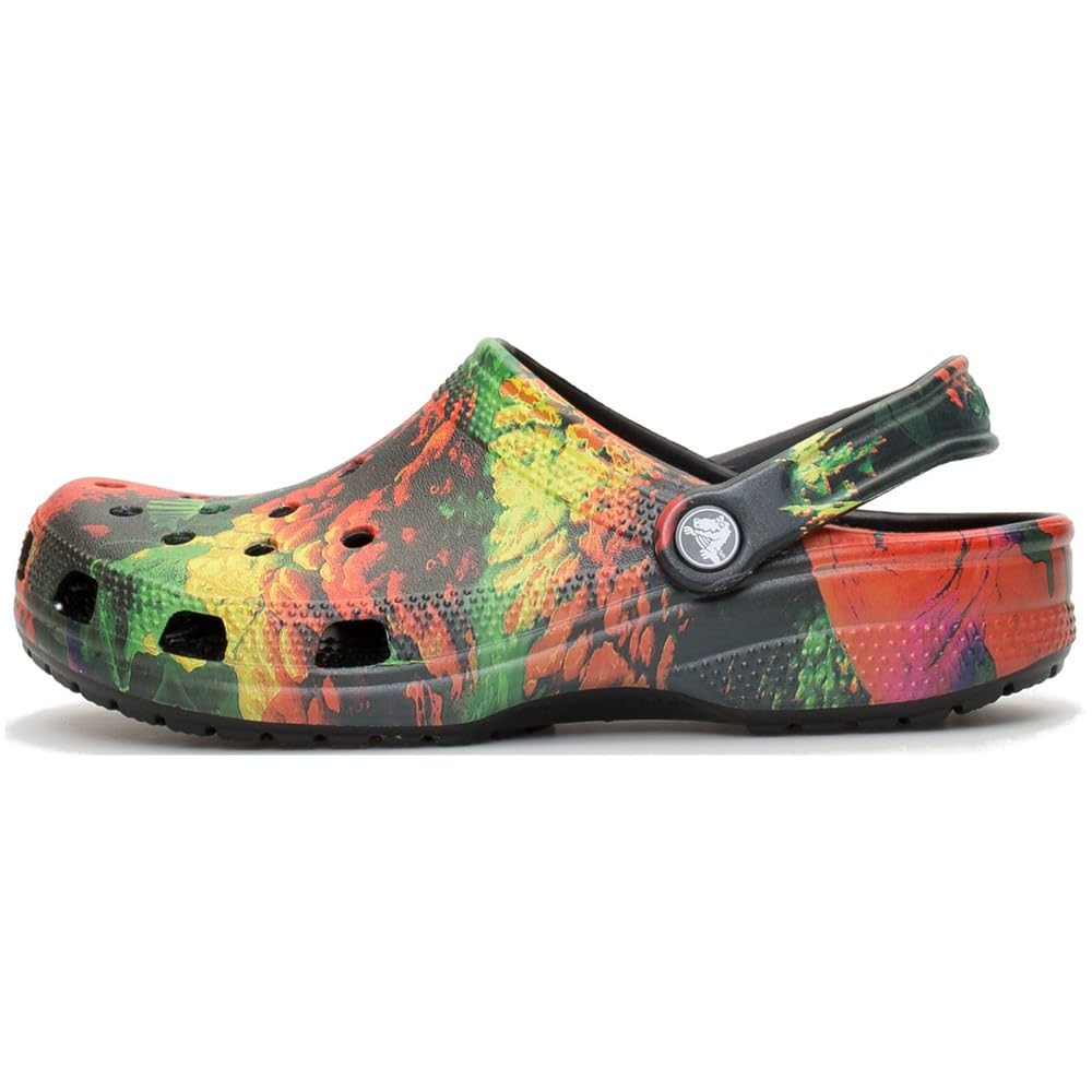 crocs Unisex-Adult Clsccyberbchclg Clog, Multi/Black, 7 UK Men/ 8 UK Women (M8W10)