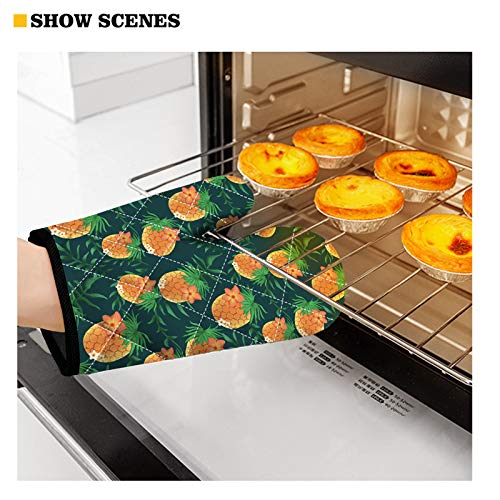 Upetstory Chicken Oven Mitts And Pot Holders Sets Farm Rooster Kitchen Cooking Gloves Square Potholder Comfortable Hot Pad For Outdoor Barbecue Microwave Baking Farmhouse #TOP4