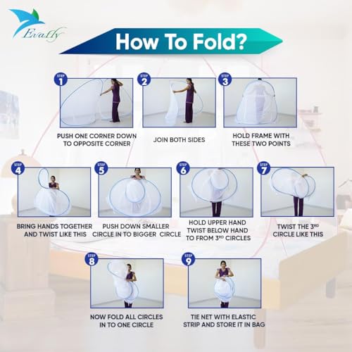 Image of Evafly Mosquito Net for Single Bed with Heart Design | Premium Polyester Mesh | Foldable Pop Up Bed Net | Fine Mesh Protection from Mosquitoes & Insects | Easy Setup, Washable | Red