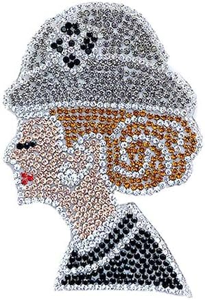 Amazon Co Jp ストーン ワッペン アイロン接着 ガール キラキラ クリスタル アイロンワッペン キャラクター 手芸 デコ ダンス アップリケ Wappen 手作り 装飾 キラキラ ワッペン ガール C St 3 ホビー