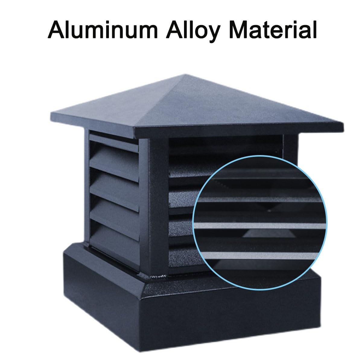 Ventilación sombrerete de chimenea, conducto Lid cubierta de chimenea, Aleación de aluminio Chimenea tapas antilluvia, chimenea sombreretes de chimenea para Snowproof, Instalación fácil(11.8in)
