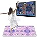 Fabater Wireless Electronic Dance Mat for TV Gaming, Non-Slip Double User Dance Pad with Music & Fitness Games, Interactive Step Mat Family Fun, Portable Dance Floor for Boys Girls Gift