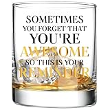 Fatbaby Inspirational Whiskey Glasses Gifts For Men Husband,Encouragement Birthday Father’s Day Thanksgiving Christmas Thank You Gifts For Dad Son Brother Grandpa Uncle Old Fashioned Wine Glass 10 OZ