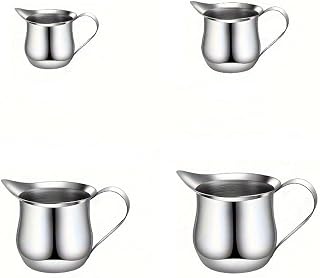 2Pcs Kitchen Stainless Steel Milk Frothing Pitcher Espresso Steam Coffee Barista Craft Latte Cappuccino Milk Cup Frothing Jug Pitcher