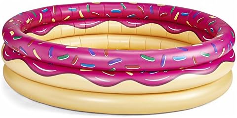 BigMouth Inc. Strawberry Donut Lil' Inflatable 5' Kiddie Pool, Durable and Safe Plastic Kid Pool, Easy to Clean and Store