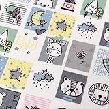 stoff meterware kinderstoff Sehr hochwertiger Kinder Stoff, kein Pilling, weich, fest und farbecht. Oeko-Tex 100, hergestellt in Europa