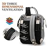 Edibaby, Mochila Carro Bebe, Cambiador Pañales Bebes, Mochilas Pañaleras, Bolsa Pañales Maternidad para Mama, Portatil con Ganchos para Carro (Gris) #2