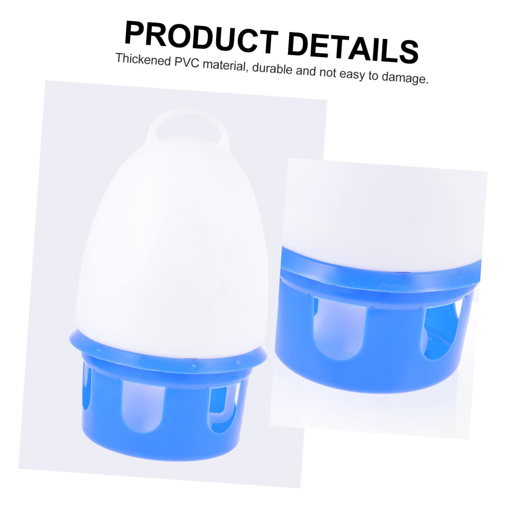 Pigeon Water Feeder Auto Drinking, 1 Pezzo, Pvc, Tondo | Blu, Rimovibile, Struttura Robusta, Facile da Pulire, per Parrocchetti e Uccelli, Uso Domestico