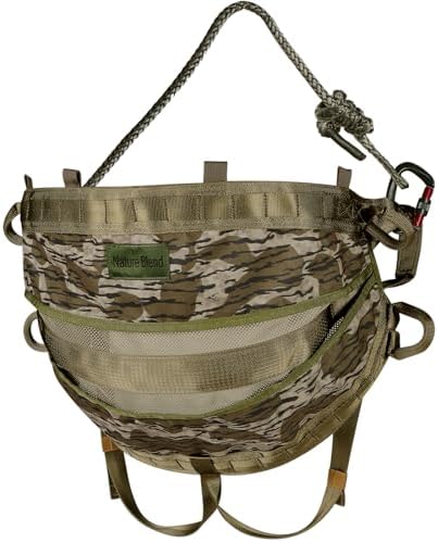 NatureBlend Tree Saddle, The Gen 2 Hunting Saddle: Ultra Large Comfortable Seat, Lightweight Tree Stands Accessories, Adjustable Tree Climbing Saddle, Essential Saddle Hunting Gear, Includes Bridge