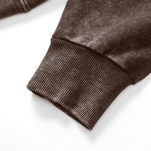 Men's Oversized Hoodies with Pockets Vintage Cotton Pullover Hip Hop Streetwear Casual Sweatshirt2