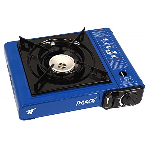 Cocina portátil a gas (botella B-250), 2.2KW. (AZUL)THULOS TH-GS008 Ideal para actividades al exterior: Camping, picnics, barbacoas..