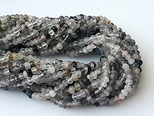 Perles fines quartz rutile pour collier artisanal élégant style bohème
