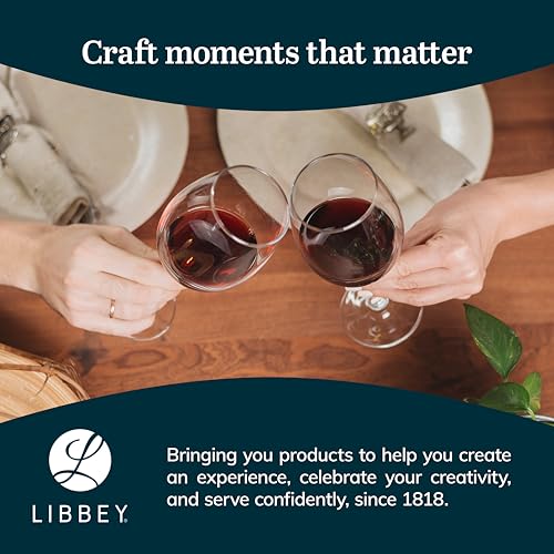 Libbey Vineyard Reserve Wine Glass Set of 12, Red and White Clear Wine Glasses, Merlot, Bordeaux, Chardonnay Gifts, Lead-Free Stemware Glasses by Libbey - Image 6