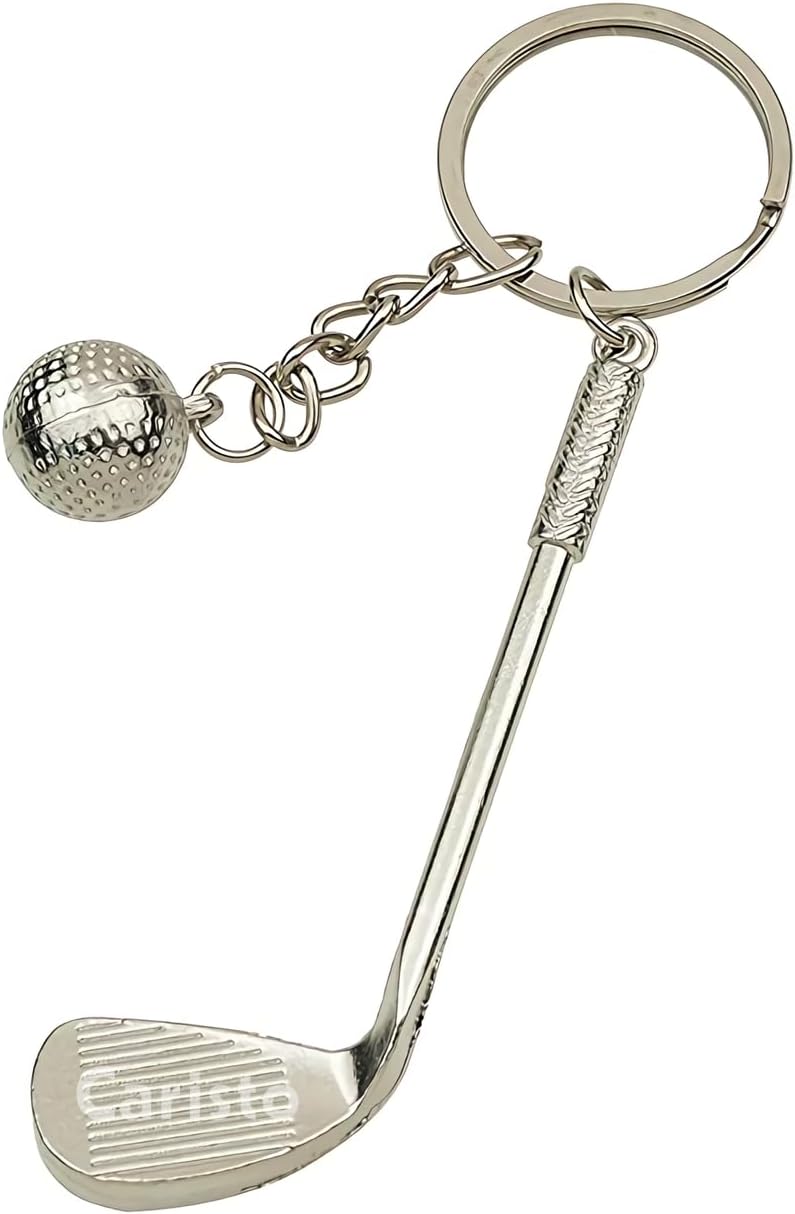 Badminton Football Table Tennis Golf Racquet Racket Ball Sports (P-KC-SPORTS) Metal Keychain