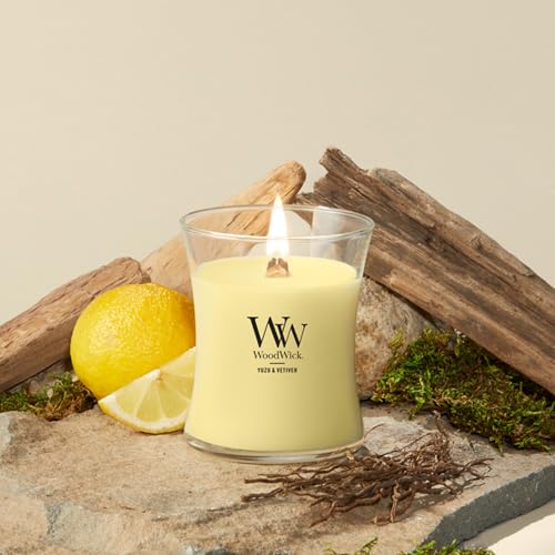 Image of Woodwick Yuzu & Vetiver Medium Hourglass Candle