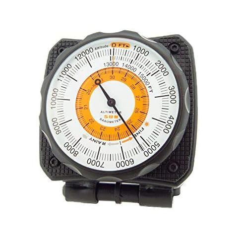 Sun Company AltiLINQ - Dashboard Altimeter and Barometer | Altimeter for Car and Truck | Reads Altitude from 0 to 15,000 Feet Cover