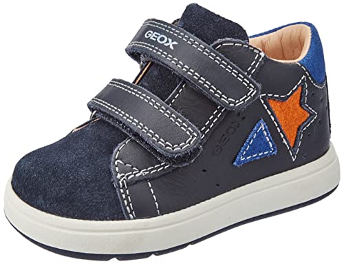 Geox Bébé Garçon B Biglia Boy A Premiers Pas, Navy/Dk Orange, 20 EU