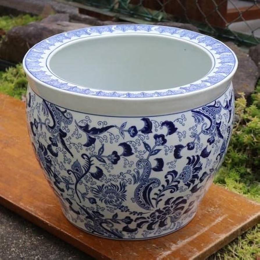 水鉢 白梅 Φ30cm 和 ガーデン メダカ鉢 661-581 水鉢 白梅 Φ30cm 和 ガーデン メダカ鉢 661-581