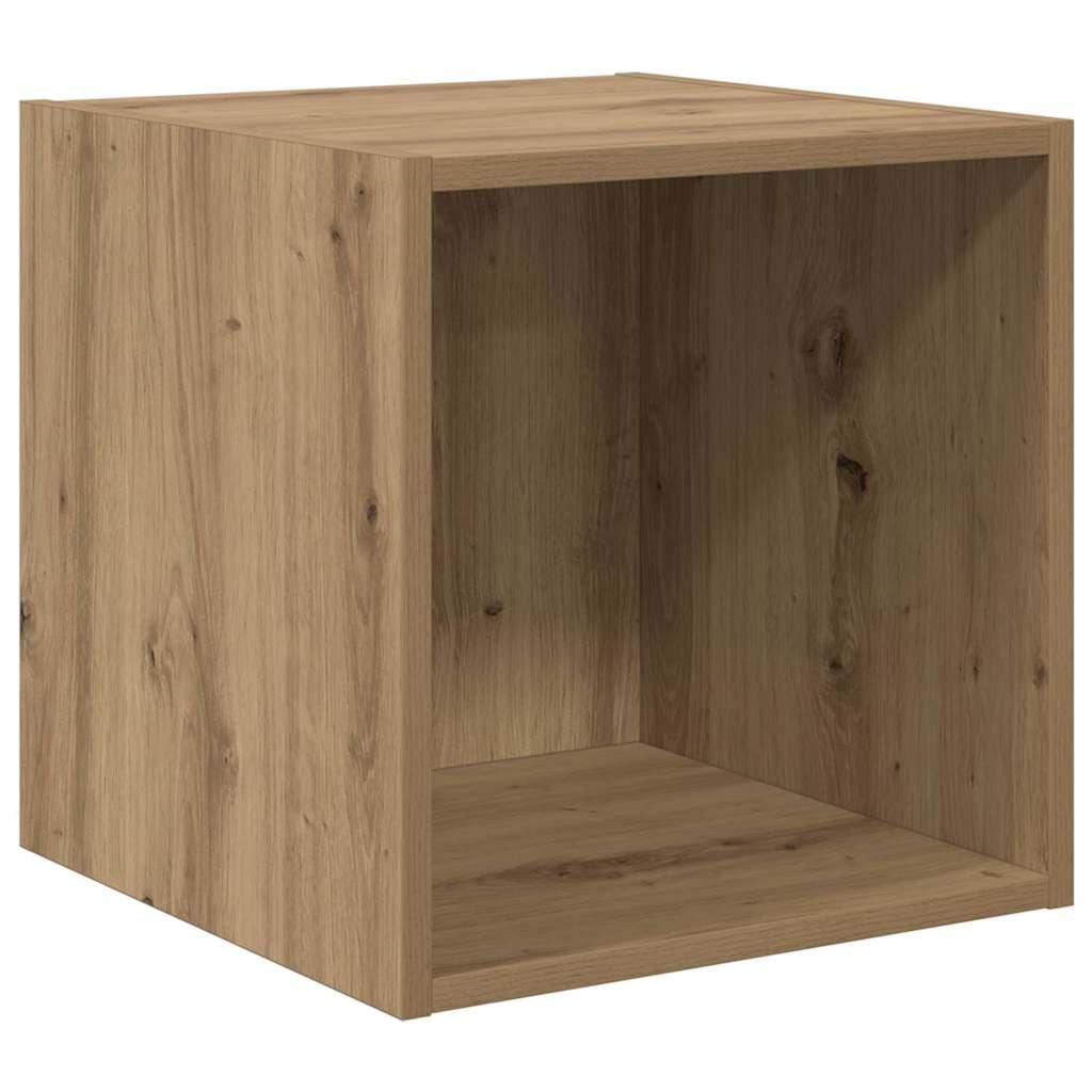 Set di 2 mensole da parete in rovere Artisan, 37 x 37 x 37 cm, per soggiorno, camera da letto, cucina, bagno, corridoio, ufficio, organizer