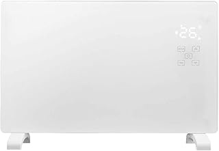 Hausmaster Smart WiFi App Controlled White Electric Glass Wall Panel Heater 2000W Ultra Slim Free Wall Bracket Included Maintenance Free IP24 Water Splash Proof