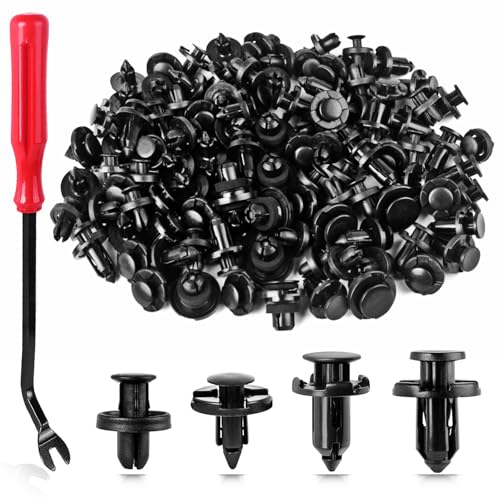 Rear Combination Lamp Access Panel Retaining Clips - 2019 Subaru Ascent 4 Xislet 121pcs Plastic Rivets Clips 7mm 8mm 9mm 10mm Compatible with Subaru Bumper Fender Retainers Replace 90914-0007 90914-0065 90914-0051 Included Removal Tool