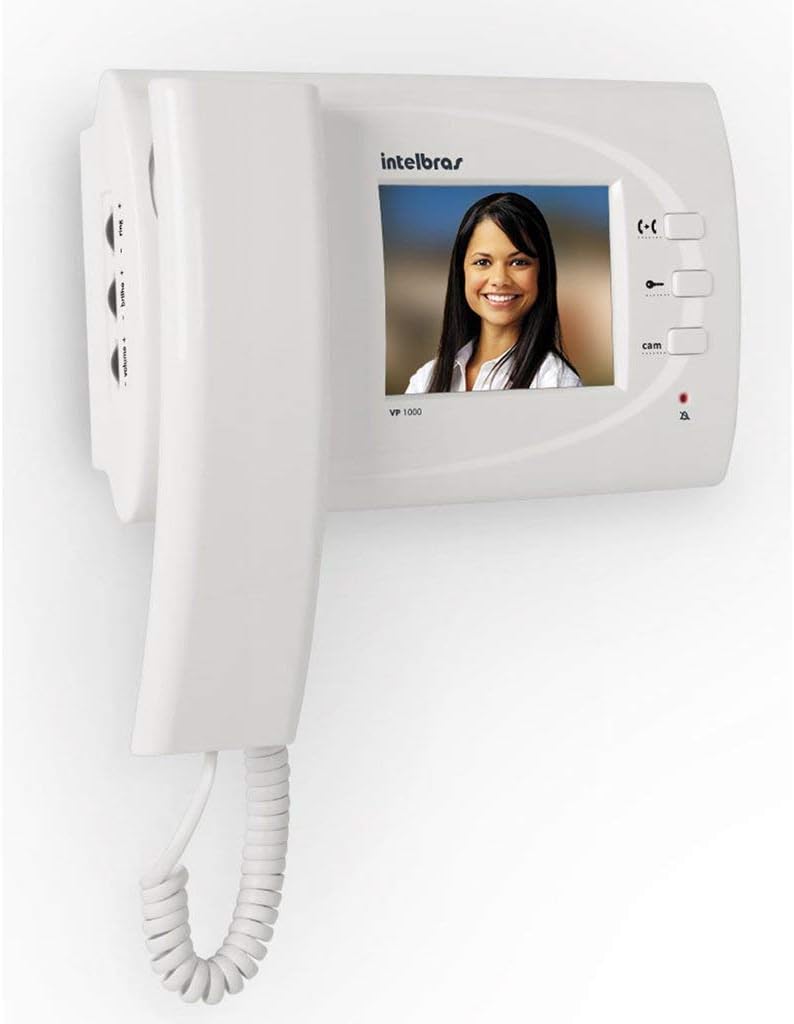 Intelbras VP 1000 EV Video Intercom Extension screen showing a person