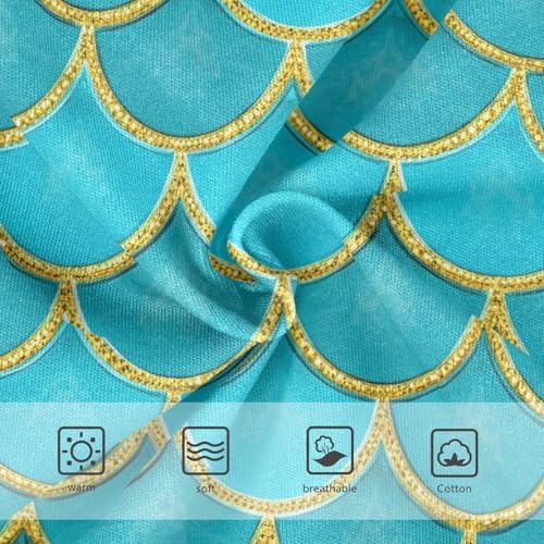 Turquoise Gold Glitter Mermaid Scale Toddler Girls's Underwear 2T 202c17443