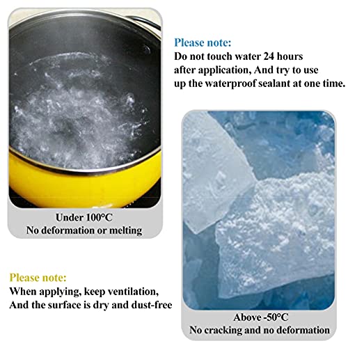 Liquid Waterproof Sealant, Endhokn Wall, Bathroom, Roof, Etc Indoor And Outdoor Water-Based Waterproof Coating 35 Ounces White #TOP7