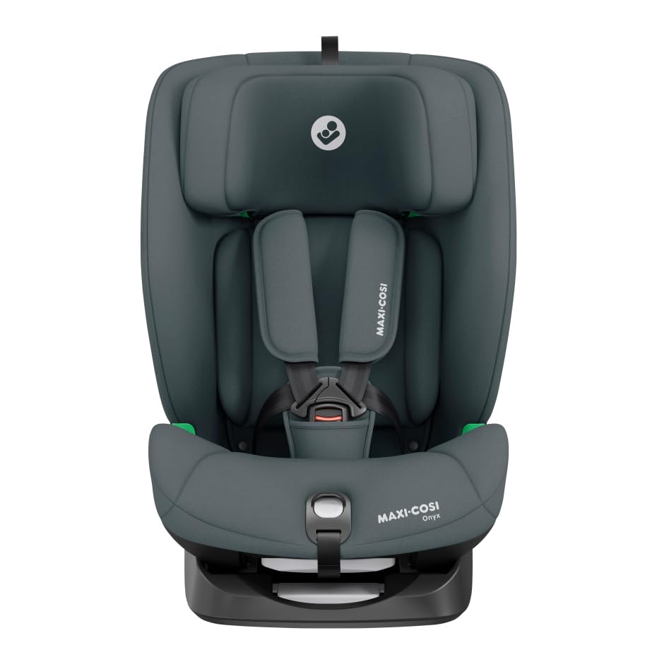 Maxi-Cosi Onyx silla de coche multiedad, 5 posiciones de reclinado, protección G-CELL, Arnés de seguridad de 5 puntos, Silla de Coche ISOFIX,15 meses-12 años, Full Graphite
