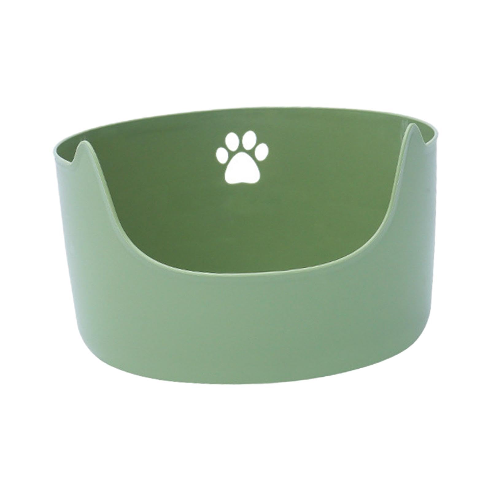 Lettaia, Lettiera for gatti for aperta con lati alti Durevole(Green)