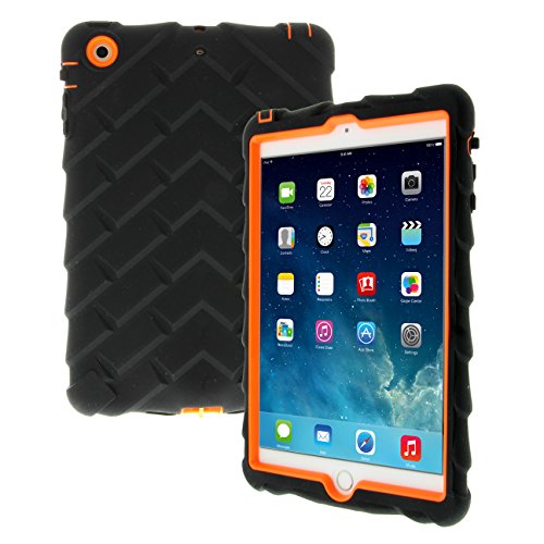 Apple iPad mini iPad mini Retina iPad mini 3 Drop Tech Orange Gumdrop Cases Silicone Rugged Shock Absorbing Protective Dual Layer Cover Case