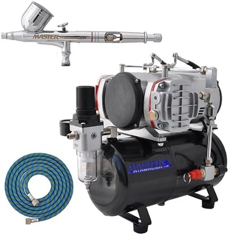 Master Performance G23 Airbrush Kit with Master Compressor TC-828 & Air Hose