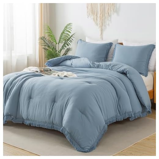 Andency Grayish Blue Comforter Set